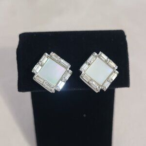 Striking Art Deco Inspired Screw Back Earrings